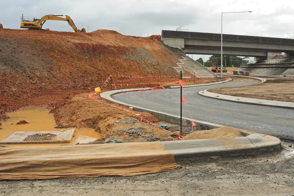 Автострада junction будівництва — стокове фото