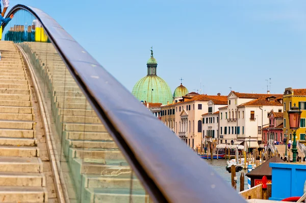 Venice, Italy - Canal Grande seen from Calatrava bridge — Stock Photo, Image