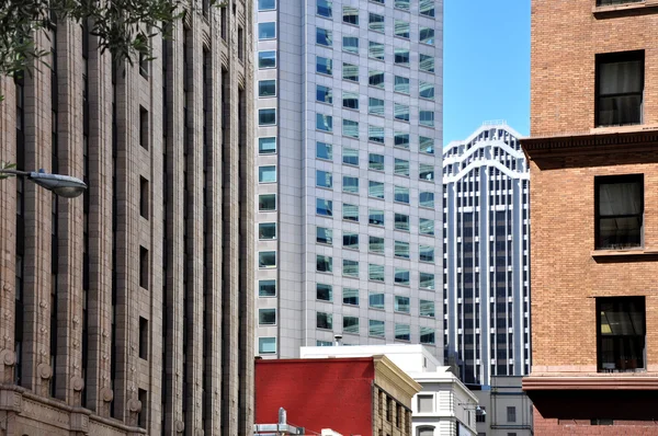 San francisco architectural contrasts — Stock Photo, Image