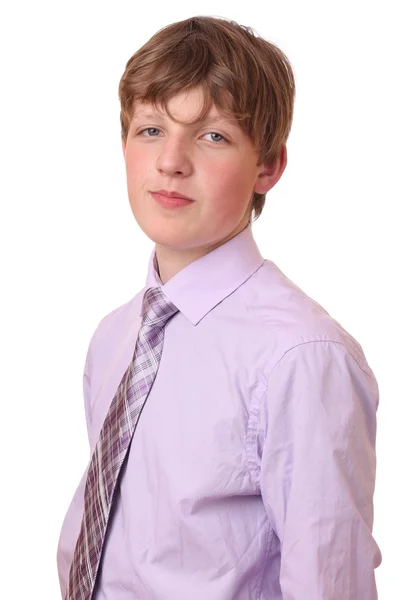 Teenager in suit — Stock Photo, Image