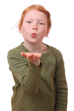 bir öpücük üfleme