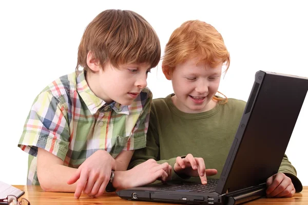 Комп'ютер дітей — стокове фото