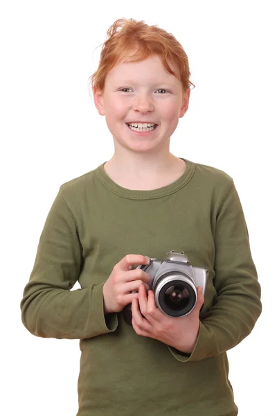 Молодой фотограф — стоковое фото