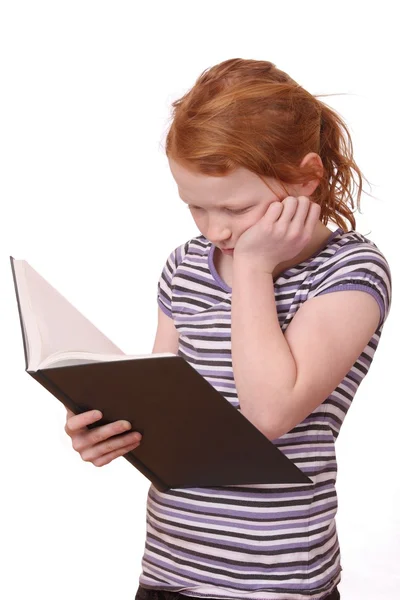 Meisje met een boek — Stockfoto