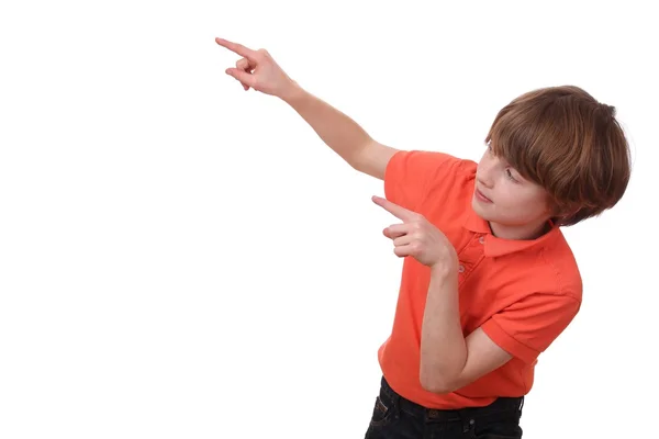 Pointing boy — Stock Photo, Image