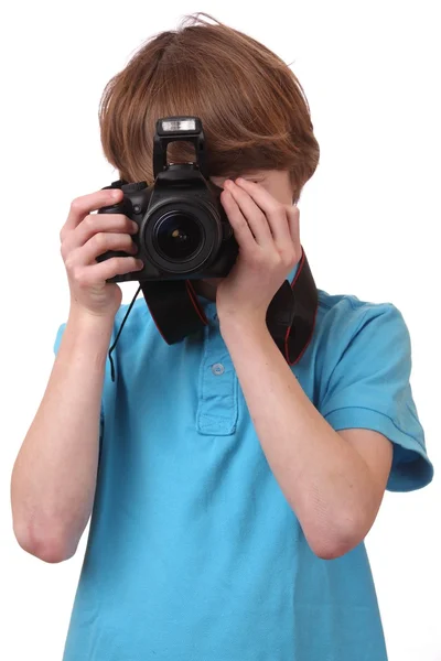 Jonge fotograaf — Stockfoto