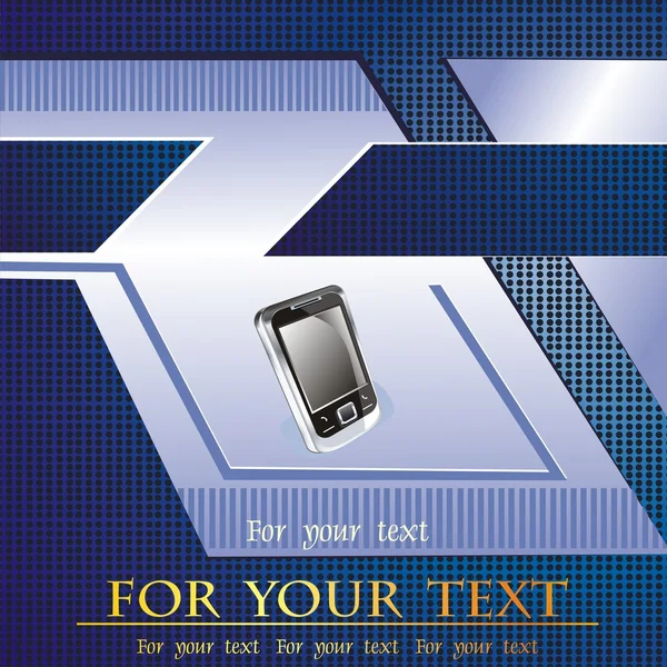 Vector business brochure, smartphone booklet template — Stock Vector