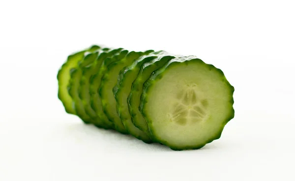 Stack of sliced cucumber — Stock Photo, Image