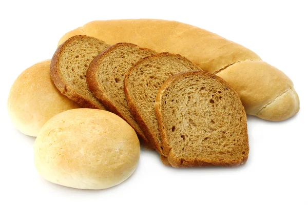 Bröd och limpor närbild — Stockfoto