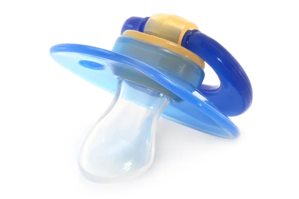 Blue baby silicone fopspeen — Stockfoto