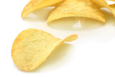 Heap of potato chips clipart