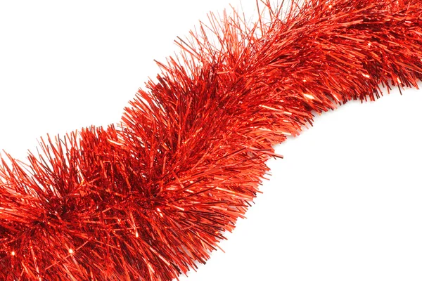 stock image Red tinsel close-up