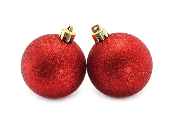 Bolas de Natal vermelho — Fotografia de Stock