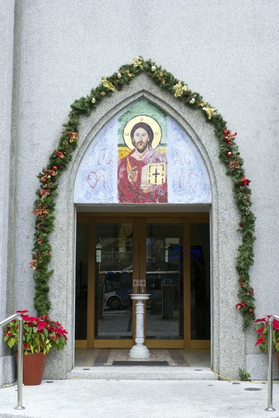 교회에 문 — 스톡 사진