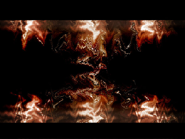 Metallic flames as texture and background