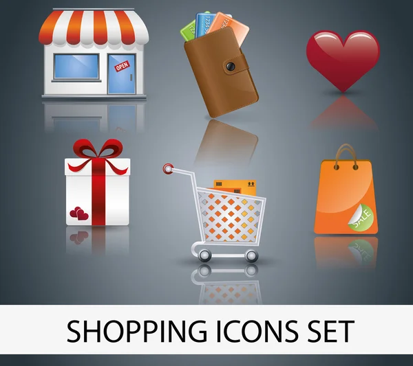 stock vector Shopping icons set