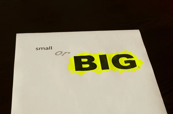 Begreppet stora och små — Stockfoto