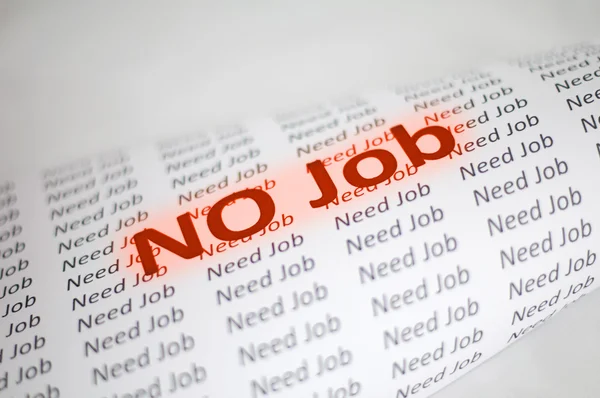 No Job conception — Stock Photo, Image
