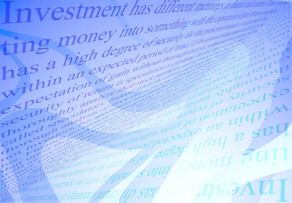 Hintergrund des Investitionskonzepts — Stockfoto