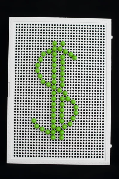 Dollar symbol on child mosaic — Stock Photo, Image