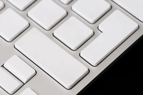 Parte della tastiera bianca — Foto Stock