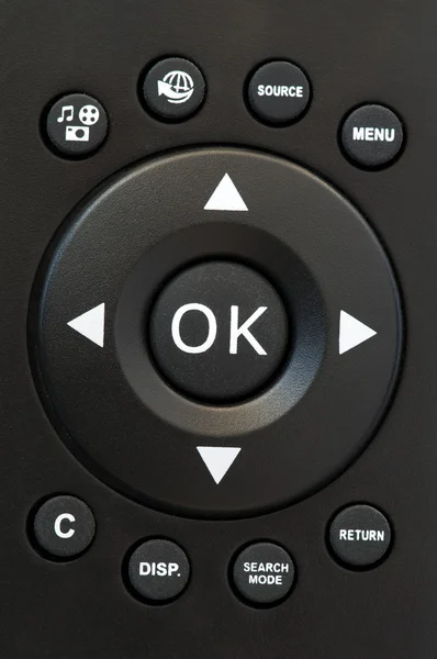 Televisie knoppen van de afstandsbediening — Stockfoto