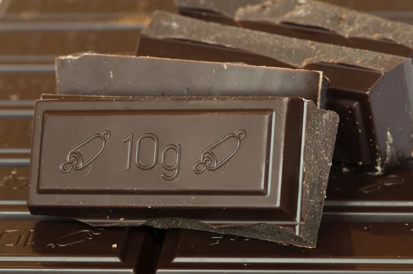 Smulad chokladkaka — Stockfoto