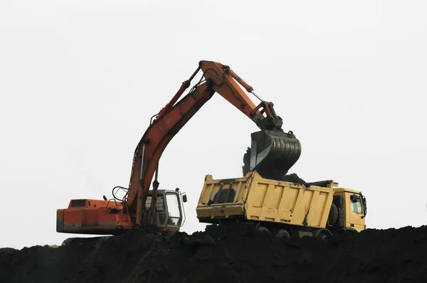 Camión de carga excavadora —  Fotos de Stock