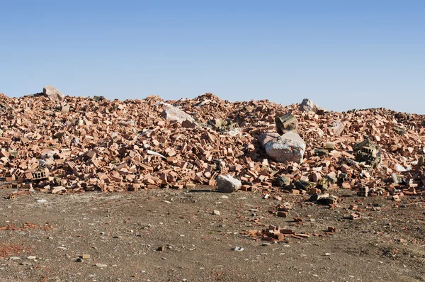 Az építési hulladék ártalmatlanítása hulladéklerakó — Stock Fotó