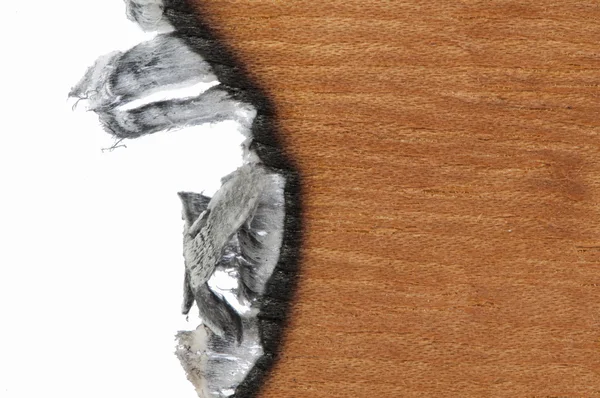 Спалили дерев'яні паперу — стокове фото