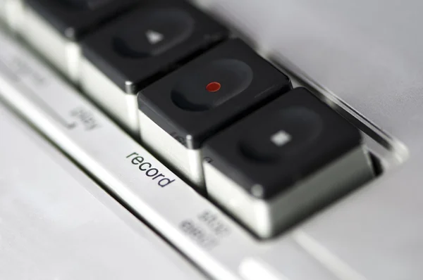 Касетний плеєр кнопки — стокове фото
