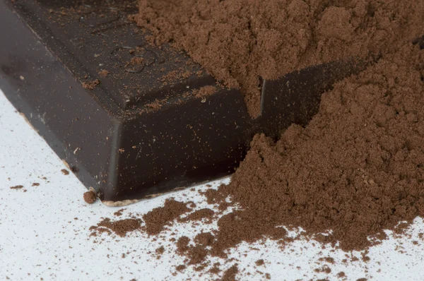 Barra de cacao y cacao —  Fotos de Stock