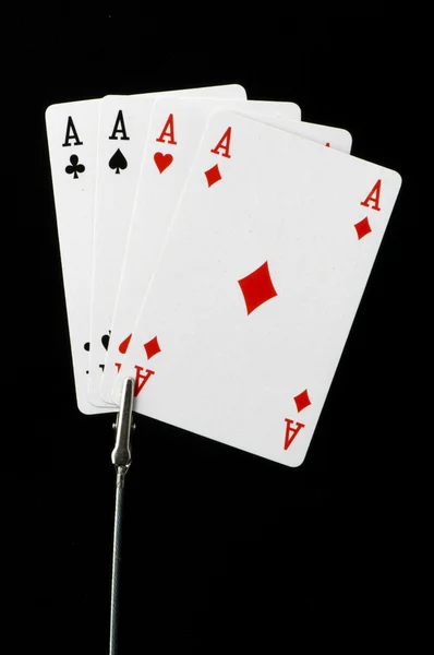 Jogar cartas jogo de poker — Fotografia de Stock