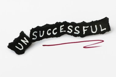 Success text over black clipart