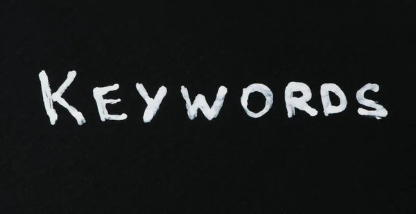 Keywords text conception — Stock Photo, Image