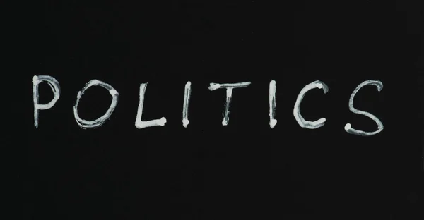 Політика текст концепції — стокове фото