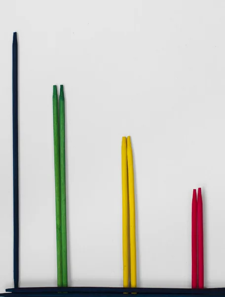 Tendencia de stock de palos multicolores —  Fotos de Stock