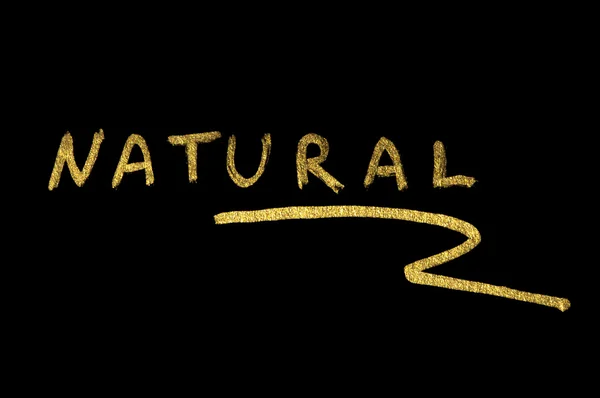 Text natürliche Konzeption — Stockfoto