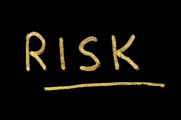 Tekst risico conceptie — Stockfoto