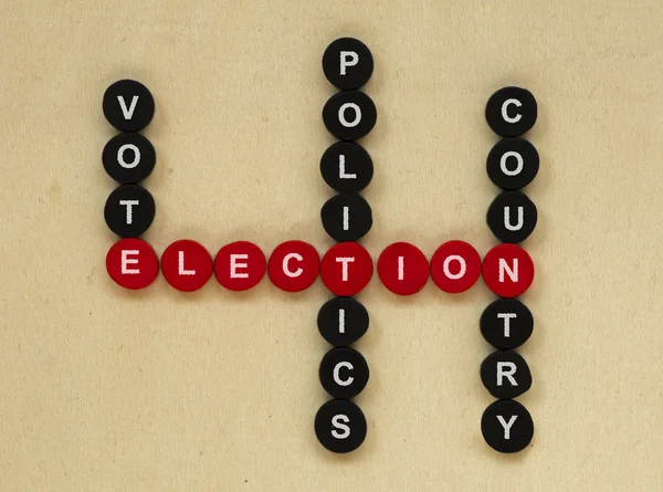 Eleições Concepção textos — Fotografia de Stock