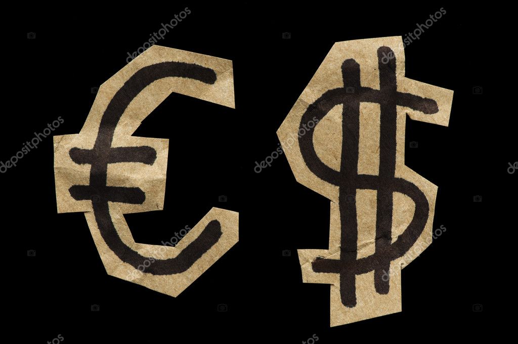 Euro And Dollar Symbols Cut From The Paper Stock Photo Image By C Deyangeorgiev2 8957148