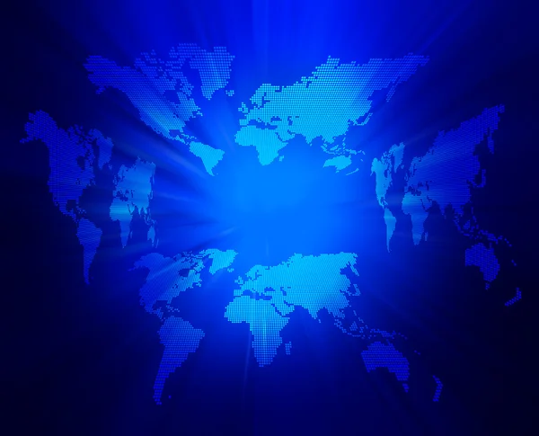 Tečka světě mapa obchodní pozadí — Stock fotografie