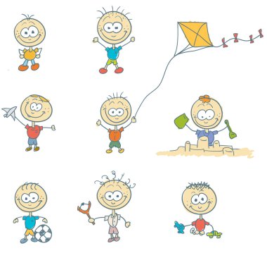 Children play clipart