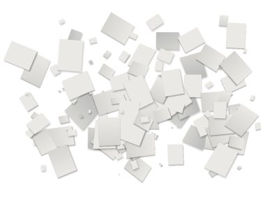 White rectangles background clipart