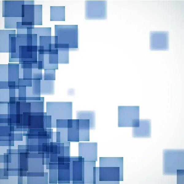 Abstrakte blaue quadratische Hintergrund — Stockvektor