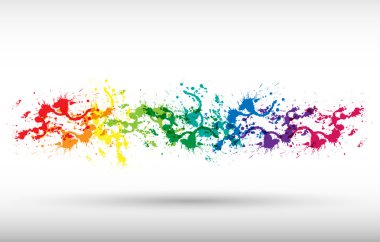 The abstract blot colorful background
