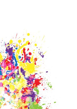 The abstract blot colorful background clipart