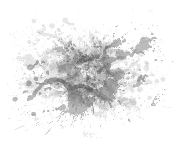 Taches d'encre isolées sur fond blanc — Image vectorielle