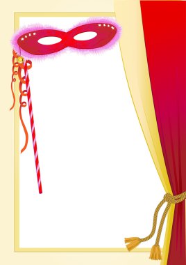 Festive vector elements-carnival masks purim clipart