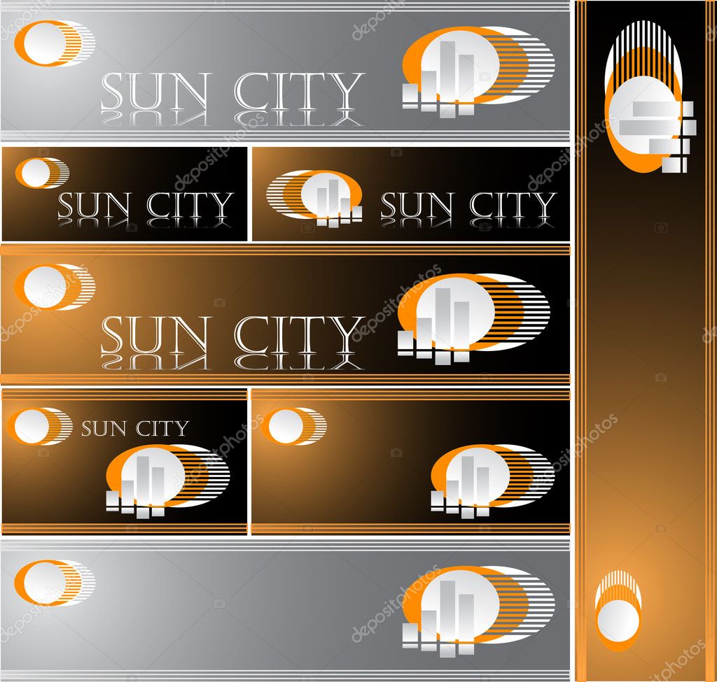 Sun City top site or logotype or night club or shop or music disk